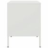 vidaXL Κομοδίνο Λευκό 36x39x50,5 εκ. από Χάλυβα