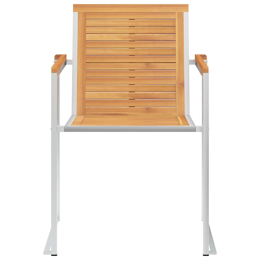 vidaXL Καρέκλες Κήπου 4 τεμ. από Μασίφ Ξύλο Teak με Μαξιλάρια