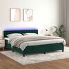 vidaXL &Kappa;&rho;&epsilon;&beta;ά&tau;&iota; Boxspring &mu;&epsilon; &Sigma;&tau;&rho;ώ&mu;&alpha; & LED &Sigma;&kappa;. &Pi;&rho;ά&sigma;&iota;&nu;&omicron; 160x200&epsilon;&kappa; &Beta;&epsilon;&lambda;&omicron;ύ&delta;&omicron;