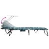vidaXL Πτυσσόμενη ξαπλώστρα 2 pcs Πράσινο 56 x 190 x 81εκ ύφασμα