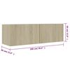 vidaXL Έπιπλο Τηλεόρασης Sonoma Δρυς 100 x 30 x 30 εκ. από Επεξ. Ξύλο