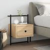 vidaXL Κομοδίνο Επιτοίχιο Sonoma Δρυς 35x30x51 εκ. από Επεξεργ. Ξύλο