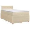 vidaXL &Kappa;&rho;&epsilon;&beta;ά&tau;&iota; box spring &mu;&epsilon; &sigma;&tau;&rho;ώ&mu;&alpha; &Kappa;&rho;&epsilon;&mu; 120 x 190 cm Ύ&phi;&alpha;&sigma;&mu;&alpha;