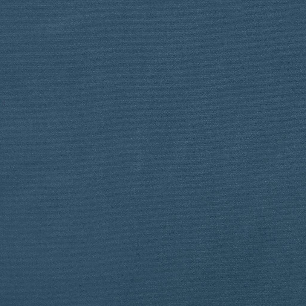 vidaXL Στρώμα με Pocket Springs για Παιδιά Σκ Μπλε 80x160εκ Βελούδο