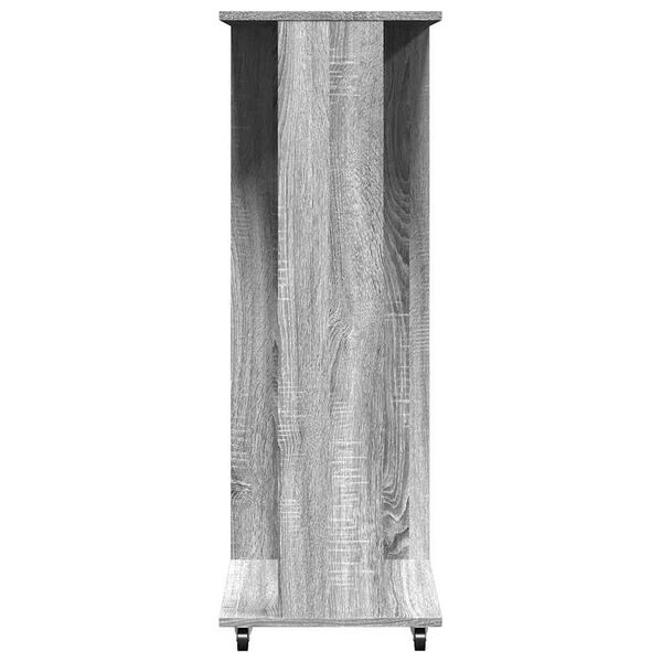 vidaXL Ντουλάπα με Ροδάκια Γκρι Sonoma 102x38x110 εκ. από Επεξ. Ξύλο