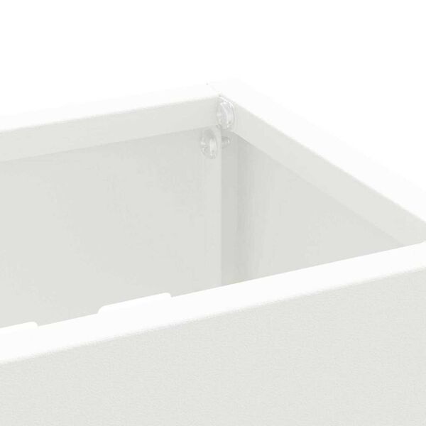 vidaXL Σχέδιο & βάση αποθήκευσης Λευκό 28 x 12 x 41 εκ Ατσάλι