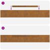 vidaXL Φράχτης Κήπου Σκ rusty 450 x 10 εκ Ατσάλι σκληρυθέν στον αέρα