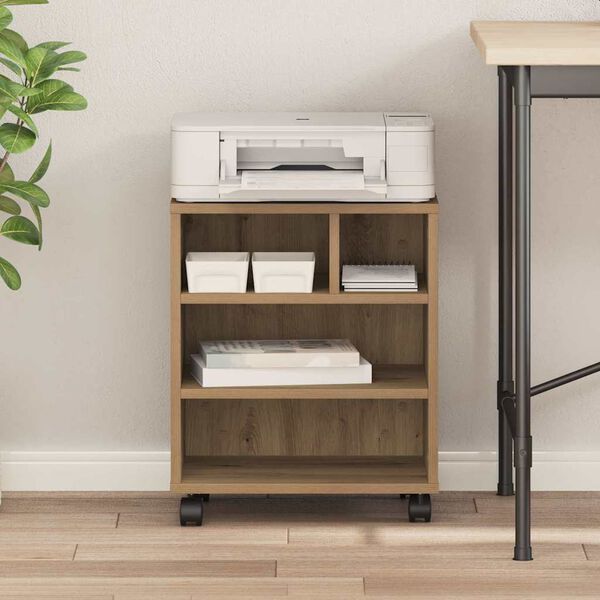 vidaXL Σταντ Εκτυπωτή artisan δρυς 41 x 32 x 48 εκ. Επεξεργασμένο ξύλο