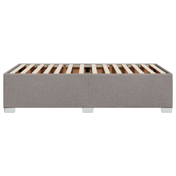 vidaXL Σκελετός Κρεβατιού Χωρίς Στρώμα Taupe 90x190 εκ. Υφασμάτινο