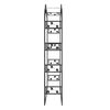 vidaXL Αψίδα Κήπου Μαύρη 116 x 45 x 240 εκ. Ατσάλινη