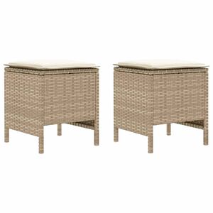 vidaXL &Sigma;&kappa;&alpha;&mu;&pi;ό &Kappa;ή&pi;&omicron;&upsilon; 2 &Tau;&epsilon;&mu;ά&chi;&iota;&omicron; &Mu;&pi;&epsilon;&zeta; &kappa;&alpha;&iota; &Kappa;&rho;έ&mu;&alpha; 38 x 38 x 45 cm &Rho;ά&tau;&alpha; PE