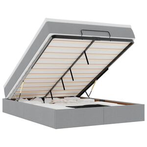 vidaXL &Omicron;&theta;&omega;&mu;&alpha;&nu;&iota;&kappa;ό &kappa;&rho;&epsilon;&beta;ά&tau;&iota; &mu;&epsilon; &sigma;&tau;&rho;ώ&mu;&alpha; &alpha;&nu;&omicron;&iota;&chi;&tau;ό &gamma;&kappa;&rho;&iota; 140x190 cm ύ&phi;&alpha;&sigma;&mu;&alpha;