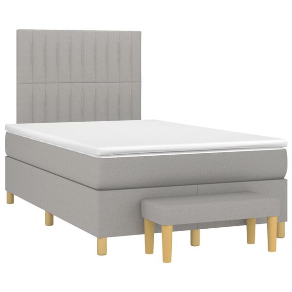 vidaXL &Kappa;&rho;&epsilon;&beta;ά&tau;&iota; Boxspring &mu;&epsilon; &Sigma;&tau;&rho;ώ&mu;&alpha; &Alpha;&nu;&omicron;&iota;&chi;&tau;ό &Gamma;&kappa;&rho;&iota; 120x200 &epsilon;&kappa;. &Upsilon;&phi;&alpha;&sigma;&mu;ά&tau;&iota;&nu;&omicron;