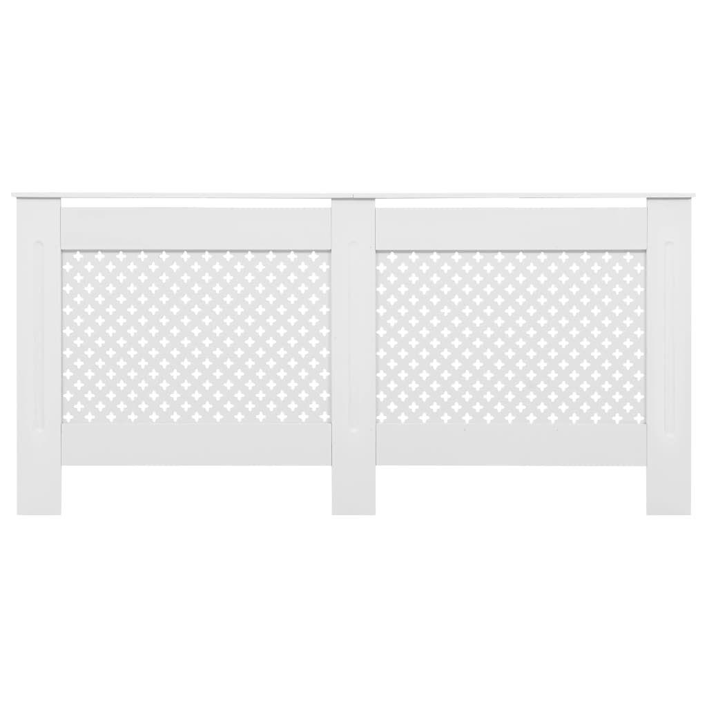 vidaXL Κάλυμμα Καλοριφέρ Λευκό 172 x 19 x 81,5 εκ. από MDF