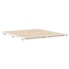 vidaXL Κρεβάτι δαπέδου Λευκό 180 x 200 cm Μασίφ ξύλο πεύκου