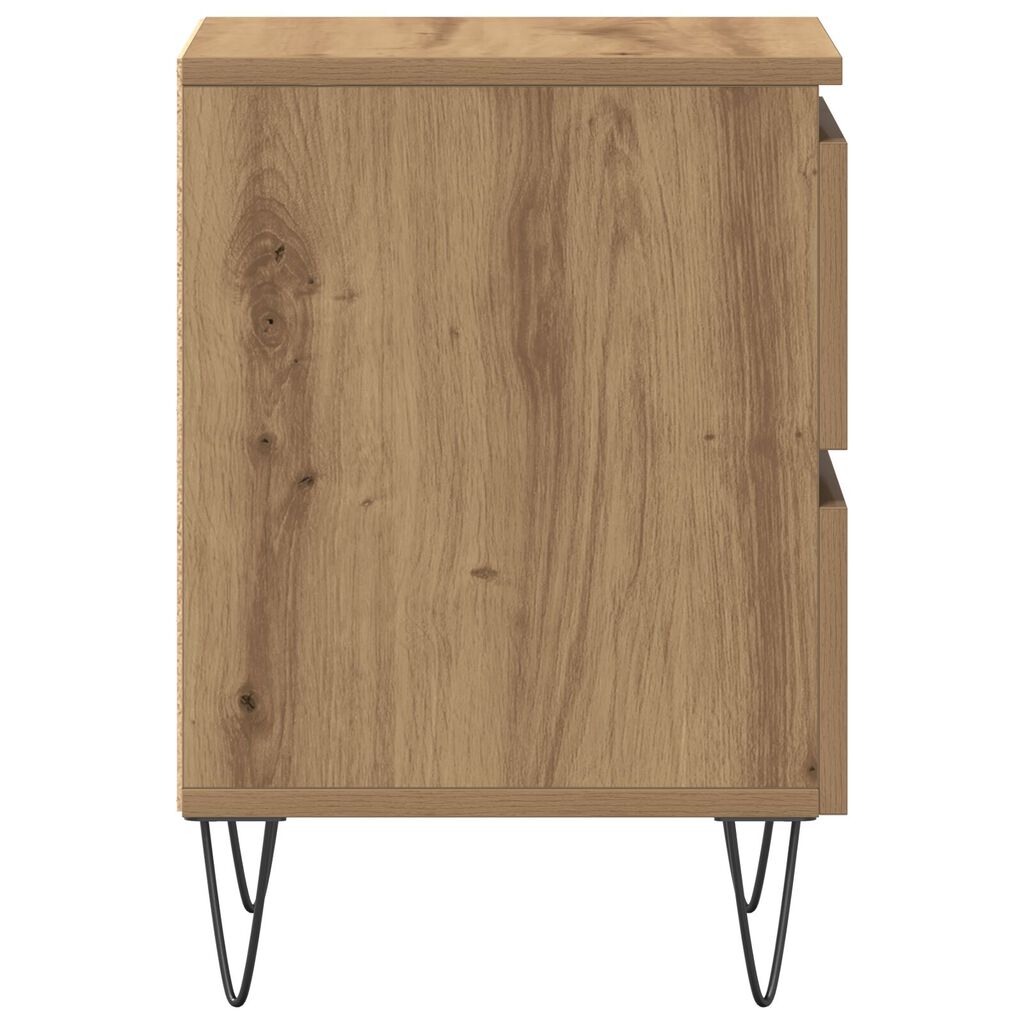 vidaXL Κομοδίνο Artisan Oak 40x35x50 εκ. Κατασκευασμένο ξύλο
