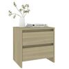 vidaXL Κομοδίνο Sonoma Δρυς 45x34,5x44,5 εκ. από Επεξεργασμένο Ξύλο