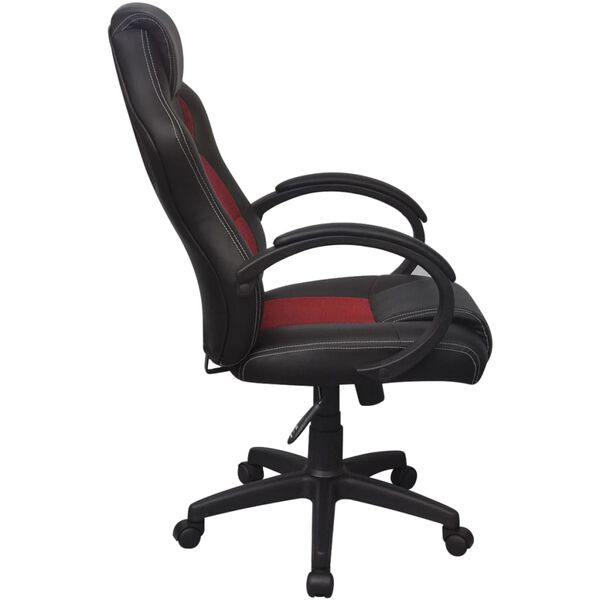 vidaXL Καρέκλα Γραφείου Executive Racing Κόκκινη από Συνθετικό Δέρμα