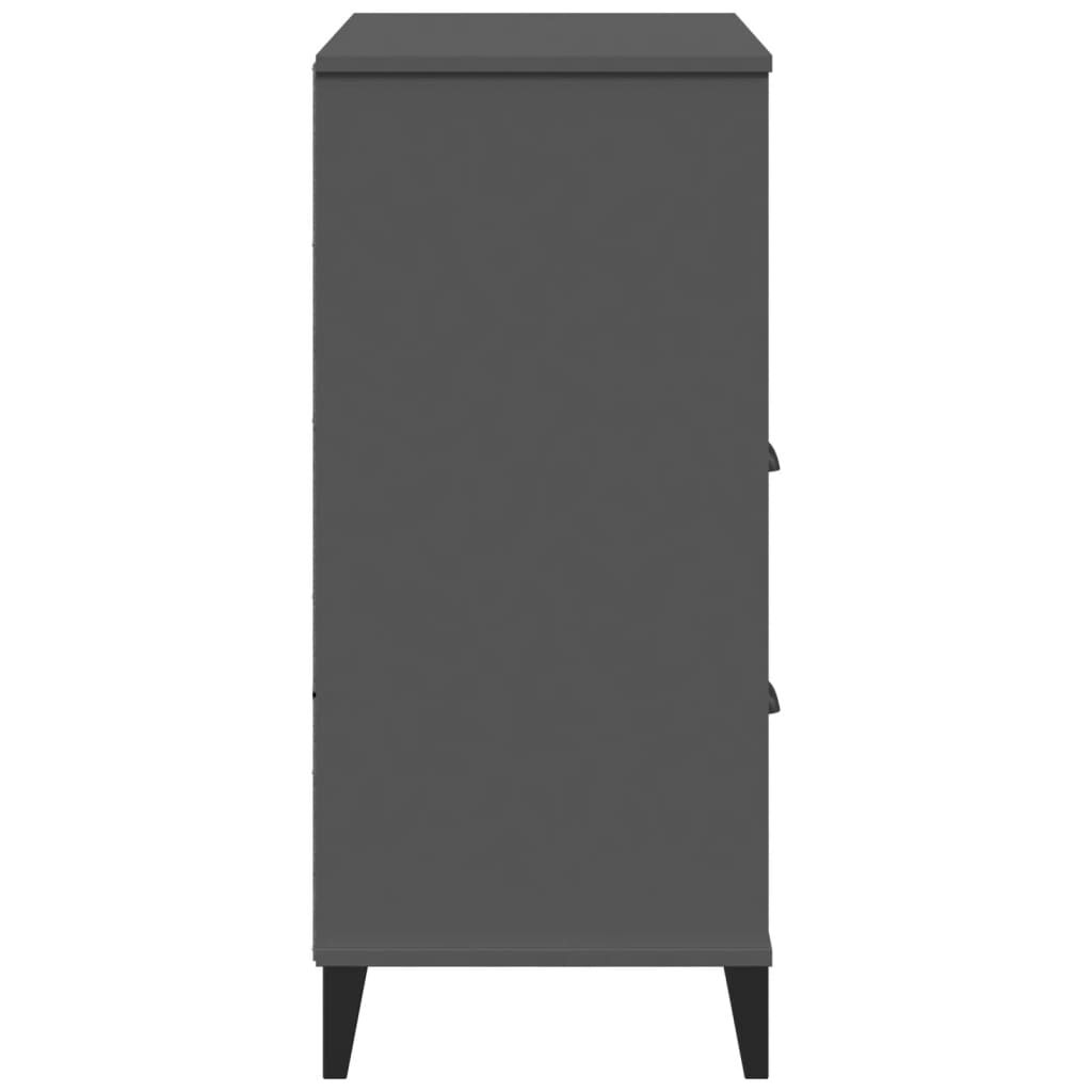 vidaXL Βιβλιοθήκη VIKEN Ανθρακί Γκρι 80x40x90 εκ. από Επεξεργ. Ξύλο