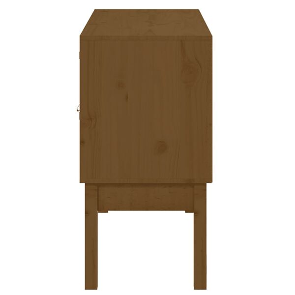 vidaXL Ντουλάπι Καφέ Μελί 110 x 40 x 78 εκ. από Μασίφ Ξύλο Πεύκου
