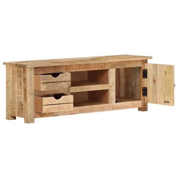 vidaXL Έπιπλο Τηλεόρασης 110 x 30 x 40 εκ. από Ακατέργαστο Ξύλο Μάνγκο