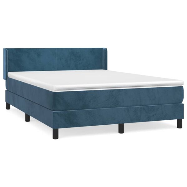 vidaXL &Kappa;&rho;&epsilon;&beta;ά&tau;&iota; Boxspring &mu;&epsilon; &Sigma;&tau;&rho;ώ&mu;&alpha; &Sigma;&kappa;&omicron;ύ&rho;&omicron; &Mu;&pi;&lambda;&epsilon; 140x190 &epsilon;&kappa;. &Beta;&epsilon;&lambda;&omicron;ύ&delta;&iota;&nu;&omicron;