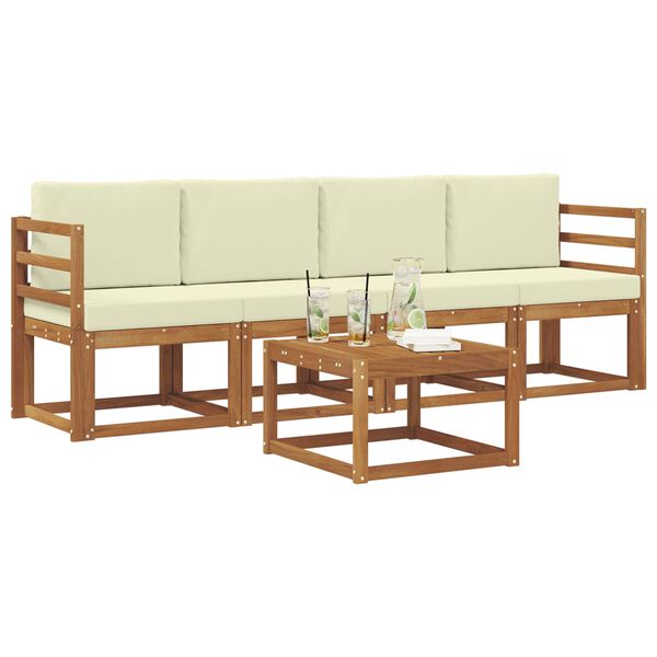 vidaXL &Sigma;&epsilon;&iota;&rho;ά &Kappa;&alpha;&nu;&alpha;&pi;έ &Epsilon;&xi;&omega;&tau;&epsilon;&rho;&iota;&kappa;&omicron;ύ &mu;&epsilon; &mu;&alpha;&xi;&iota;&lambda;ά&rho;&iota; 5 pcs &Phi;&upsilon;&sigma;&iota;&kappa;ό &kappa;&alpha;&iota; &Kappa;&rho;έ&mu;&alpha;