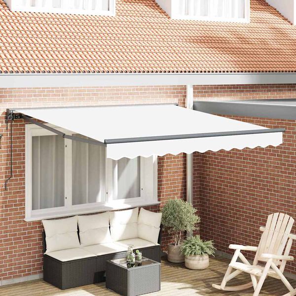 vidaXL Σκηνίτσα Αναδιπλούμενη Λευκό 300x250 εκ. ύφασμα