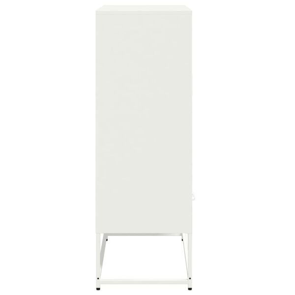 vidaXL Ντουλάπι Λευκό 68x39x111,5 εκ. από Χάλυβα