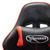 vidaXL Καρέκλα Gaming Μαύρο/Κόκκινο από Συνθετικό Δέρμα