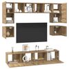 vidaXL Σετ επίπλου τηλεόρασης 8 pcs artisan δρυς 80 x 30 x 30 εκ