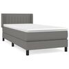 vidaXL &Kappa;&rho;&epsilon;&beta;ά&tau;&iota; Boxspring &mu;&epsilon; &Sigma;&tau;&rho;ώ&mu;&alpha; &Sigma;&kappa;&omicron;ύ&rho;&omicron; &Gamma;&kappa;&rho;&iota; 100x200 &epsilon;&kappa;. &Upsilon;&phi;&alpha;&sigma;&mu;ά&tau;&iota;&nu;&omicron;