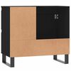 vidaXL Ντουλάπι Μπάνιου Μαύρο 65x33x60 εκ. Επεξεργασμένο Ξύλο
