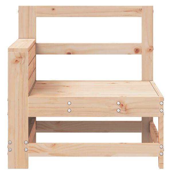 vidaXL Καναπές Κήπου με Μπράτσα 69x62x70,5 εκ. Μασίφ Ξύλο Πεύκου
