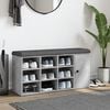 vidaXL Παπουτσοθήκη Γκρι Σκυρ. 102x32x50 εκ. από Επεξεργασμένο Ξύλο