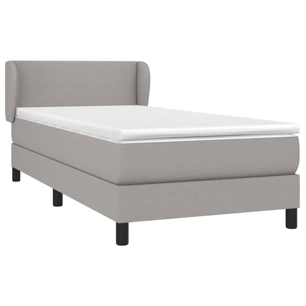 vidaXL &Kappa;&rho;&epsilon;&beta;ά&tau;&iota; Boxspring &mu;&epsilon; &Sigma;&tau;&rho;ώ&mu;&alpha; &Alpha;&nu;&omicron;&iota;&chi;&tau;ό &Gamma;&kappa;&rho;&iota; 90x200 &epsilon;&kappa;. &Upsilon;&phi;&alpha;&sigma;&mu;ά&tau;&iota;&nu;&omicron;