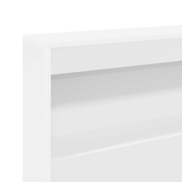 vidaXL Κρεβάτι Βιβλιοθήκης Λευκό 150x200 εκ. Επεξεργασμένο Ξύλο