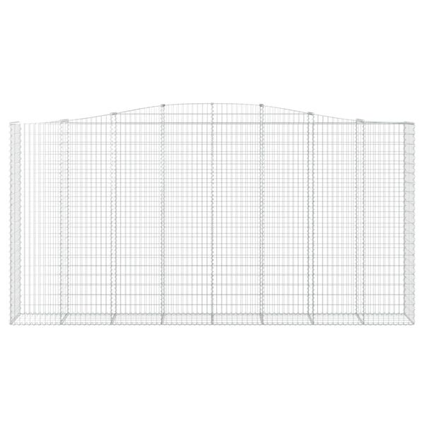 vidaXL Συρματοκιβώτια Τοξωτά 5 τεμ. 400x50x200/220 εκ. Γαλβαν. Ατσάλι