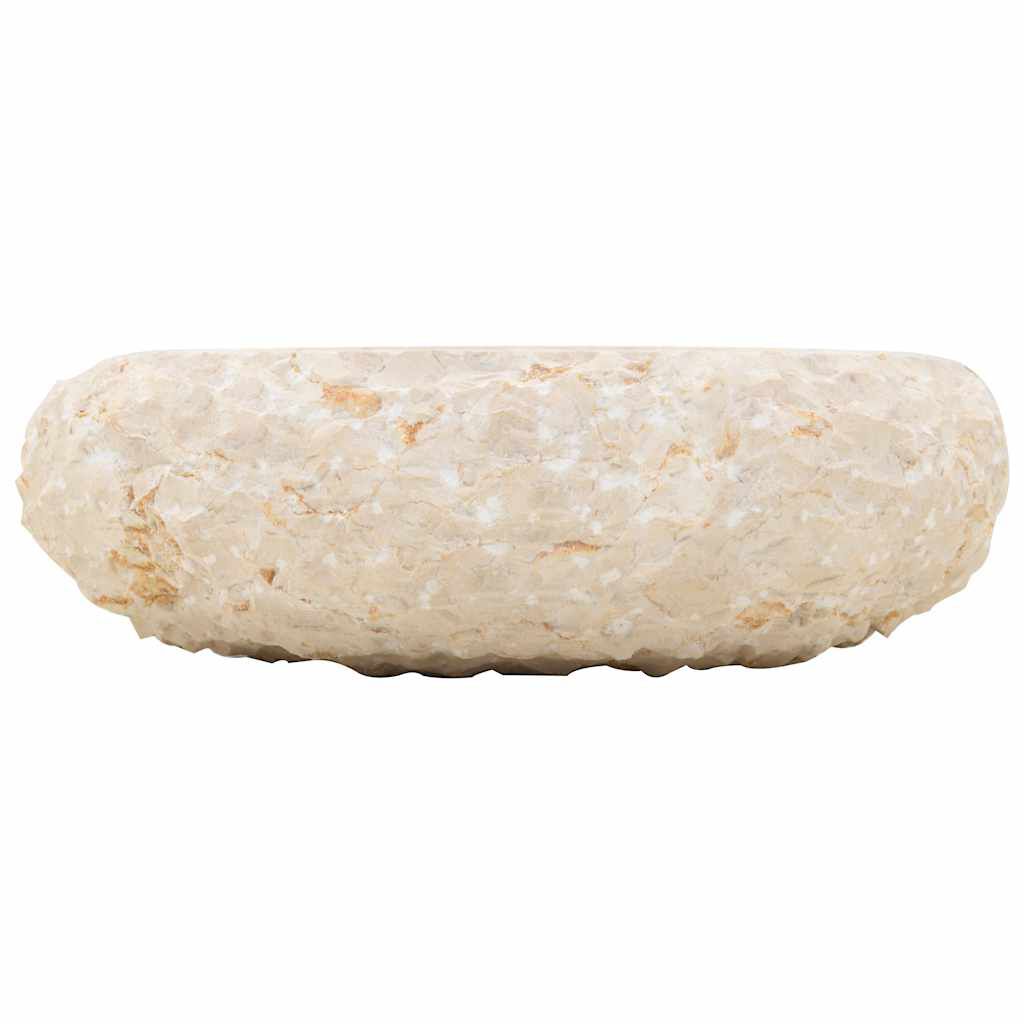 vidaXL Νιπτήρας Κρεμ 40 x 12 εκ. Μαρμάρινος