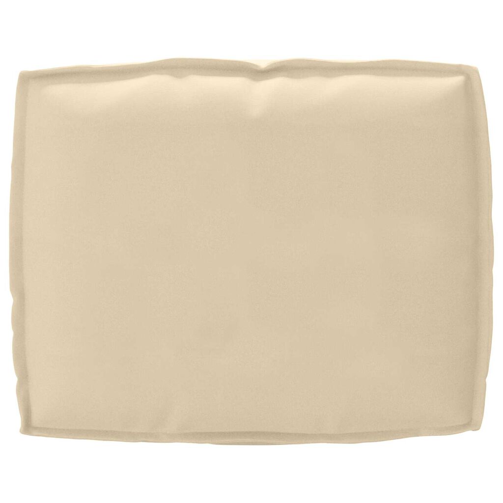 vidaXL Μαξιλάρι Παλέτας για Πλάτη Μπεζ 50x40x12 εκ, Υφασμα Οξφόρδη