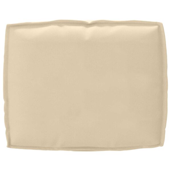 vidaXL Μαξιλάρι Παλέτας για Πλάτη Μπεζ 50x40x12 εκ, Υφασμα Οξφόρδη