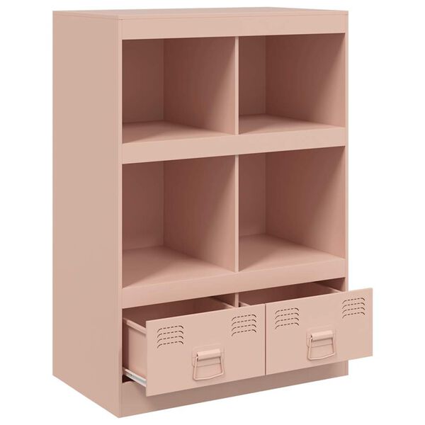 vidaXL Ραφιέρα Ροζ 67x39x95 εκ. από Ατσάλι