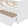 vidaXL Πλαίσιο Κρεβατιού με Συρτάρια Λευκό 90x200εκ. Μασίφ Ξύλο Πεύκου