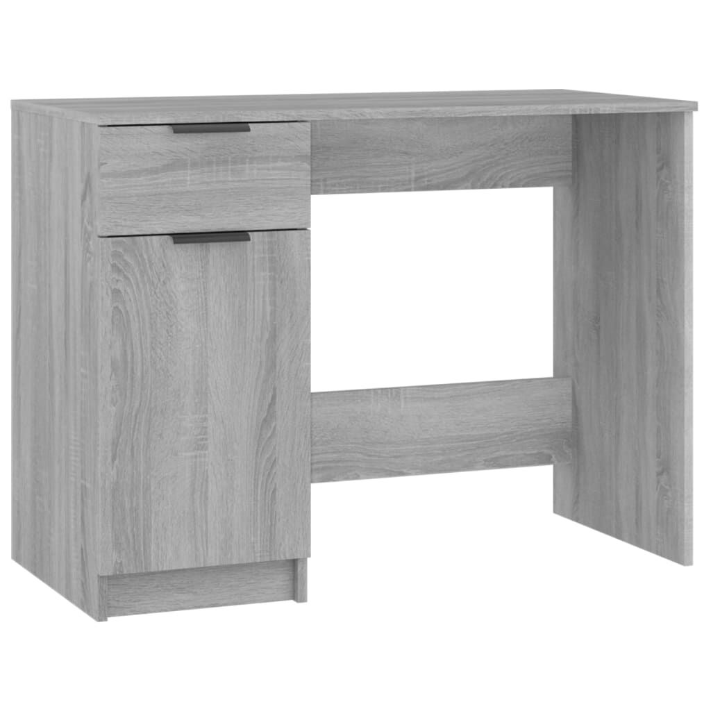 vidaXL Γραφείο Γκρι Sonoma 100x50x75 εκ. από Επεξεργασμένο Ξύλο