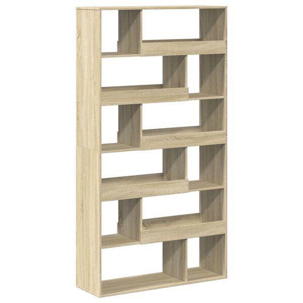 vidaXL Βιβλιοθήκη/Διαχωριστικό Χώρου Δρυς 100x33x187,5 εκ. Επεξ. Ξύλο
