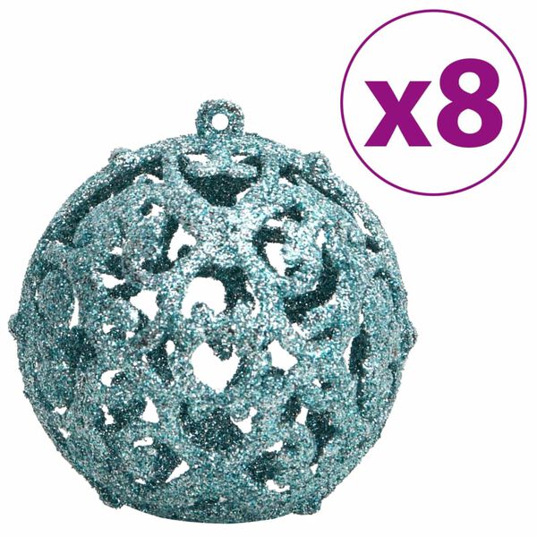 vidaXL Χριστουγεννιάτικες Μπάλες 100 τεμ. Τιρκουάζ 3 / 4 / 6 εκ.
