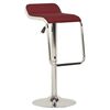 323372 vidaXL Bar Stools 2 pcs Wine Red Fabric and Bentwood