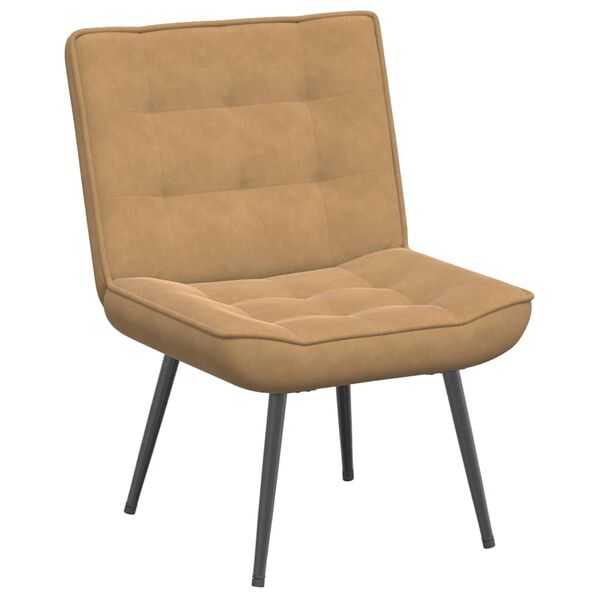 vidaXL Καρέκλα χαλάρωσης καφέ 64x74x84 cm Βελούδο