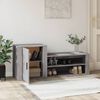 vidaXL Παπουτσοθήκη Γκρι Sonoma 130x35x54 εκ. από Επεξεργασμένο Ξύλο
