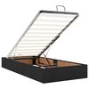 vidaXL Οθωμανικό κρεβάτι με στρώματα Μαύρο 160x200cm Ύφασμα